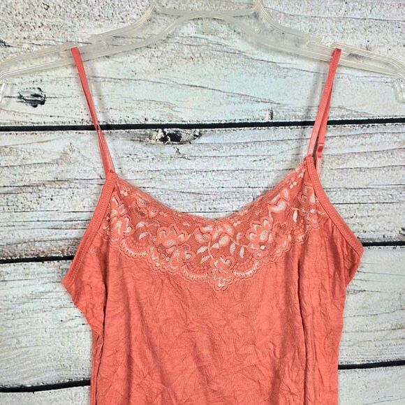 Maurices Coral Lace Trim Cami Tank Top S - Picture 2 of 6